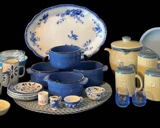 Classic Blues Kitchen Collection... Jacaman, CYRK, W.H. Grindley Style