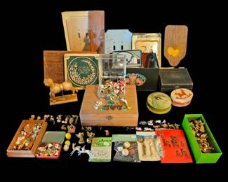 Massive Craft Lot Vintage Framing Tools, Decoupage, Yarn, Embroidery, Art Jewelry Supplies