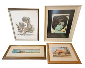 Curated Collection MCM Pop Art, Watercolors, Prints... Andy Warhol Style