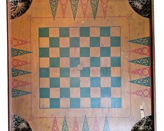 Antique CarromArcharena Co. Flags of All Nations Game Board... A Rare Find