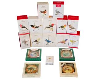 Hallmark Keepsake Beauty of Birds Holiday Wildlife MultiYear Collectors Lot Original Boxes
