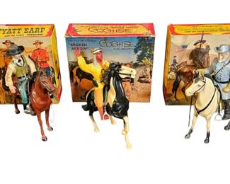 Hartland Western Historical Figures Collection... Wyatt Earp, Cochise Robert E. Lee