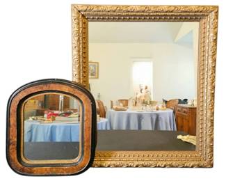 Antique Wall Mirrors Gorgeous Giltwood Burl Frame