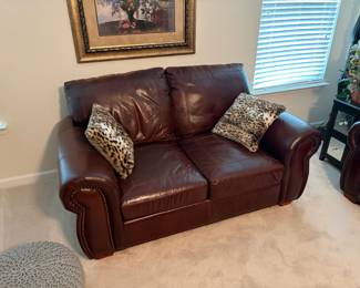 Leather Loveseat