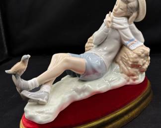 Lladro “Shepherd Boy with Bird”