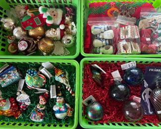 Glass Ornaments by Waterford and Christopher Radko