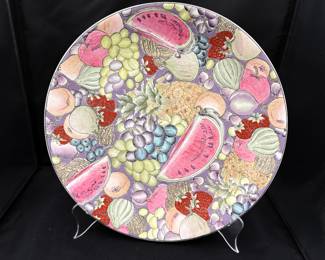 Decorative Fruit Serving Platter, Lotus Arts, Inc.