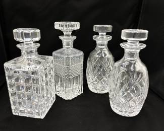  Crystal Whiskey Decanters