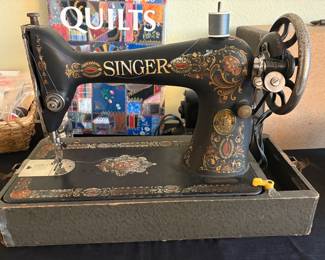 Singer Model 66 "Red Eye"  Antique Sewing Machine (Working)