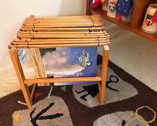 Vintage Hanging Magazine/ Newspaper Rack