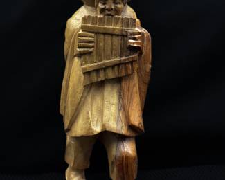 Hand Carved Wooden Folk Art Figure