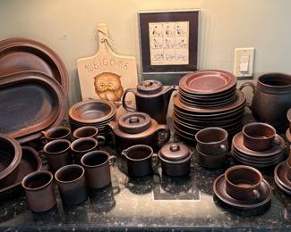 Arabia of Finland Ruska Stoneware (Six Place Settings( + ) and Serving Pieces)