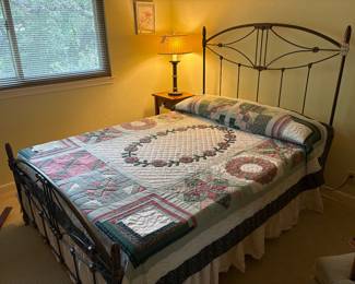 Late 20th-Century Decorative Iron Queen Bed