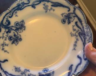 Royal Staffordshire Iris Flow Blue Plate