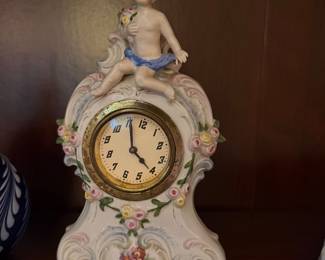 Dresden Porcelain Mantel Clock