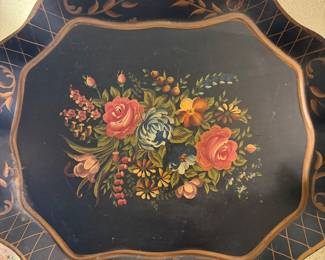 VINTAGE TOLEWARE SERVING TRAY