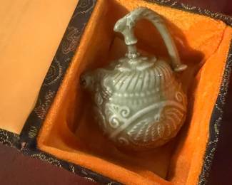 Chinese Yaozhou Celadon Reverse Flow tea pot