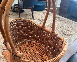 Vintage Woven Willow Basket