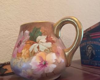 Limoges Hand Painted Porcelain Pitcher