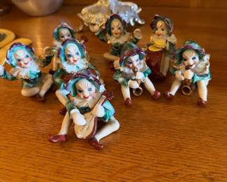 Occupied Japan Jester Figurine Set