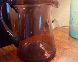 BLENKO AMETHTYST GLASS PITCHER
