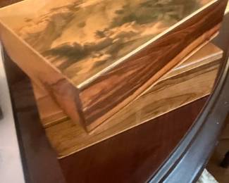 Olive wood boxes from Israel 