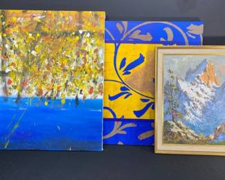 Abstract Art Canvas Lot