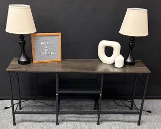 Table, lamps and more