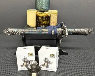 Mini Sword, Japanese Ceramic Cups And MSI Keychains