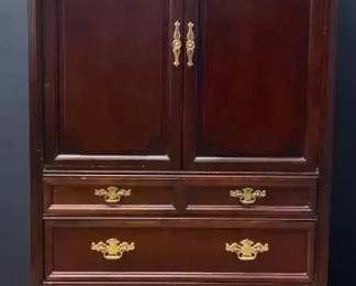 Cherry Wood Armoireentertainment Unit
