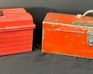 Metal TuffBox Plastic Tool Boxes with Various Sizes of Craftsman Sockets