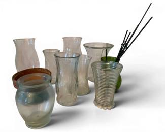 272 - Assorted Glass Vases & More
