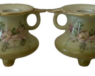 291 - 2 Nippon Candleholders - 3 x 4 x 3