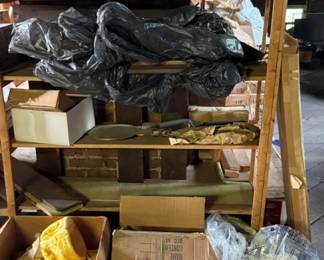 915 - Assorted Items on Shelf & Floor in front of Shelf