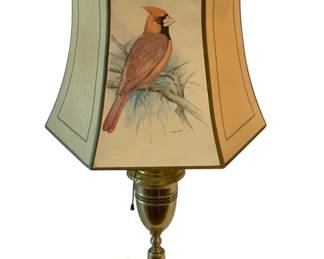 641 - Lamp 26" (Description): A decorative lamp measuring 26 inches in  height. Used as is electric/electronic/mechanical  item. No guarantee all components, untested.