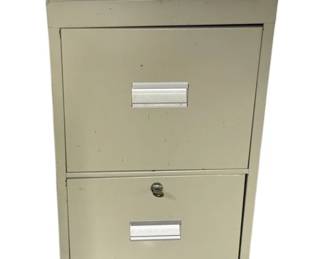 924 - 2-Drawer Metal File Cabinet - 29.25 x 15 x 18