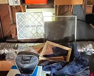 929 - Lot of Assorted Items on Shelf & Floor