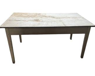925 - Primitive Wood Table - 28.5 x 60.5 x 34.5