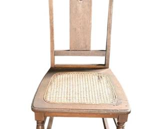936 - Vintage Cane Seat Rocker - 33.5 x 17 x 27