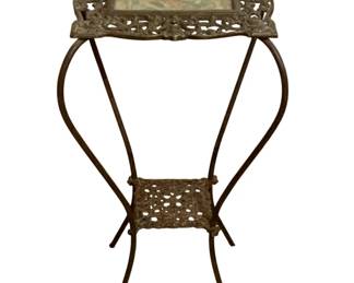 769 - Plant Stand 29"x14"x14" (Description): Plant stand measuring 29 inches tall by 14  inches wide by 14 inches deep.