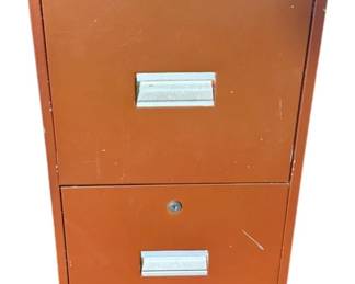 912 - 2-Drawer Metal Filing Cabinet - 28.5 x 14.75 x 18