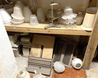 1031 - Assorted Items on One Shelf & Floor
