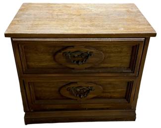 1026 - 2-Drawer Stand - AS IS - water damage on edge (Description): 21.25 x 25 x 16