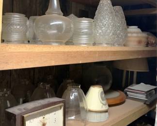 1032 - Assorted Items on 2 Shelves