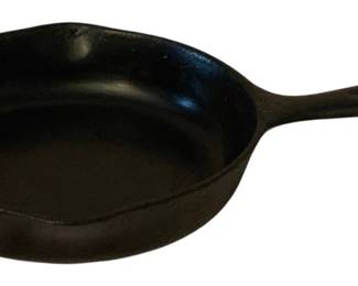 247 - Cast Iron Skillet No.3  7" Round (Description): Cast iron skillet marked No. 3. Measures 7  inches round.