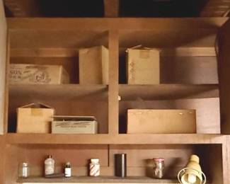 1039 - Items in Cabinet ONLY - does not include lamp