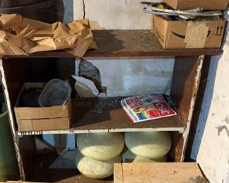 1001 - Primitive Shelf w/ contents