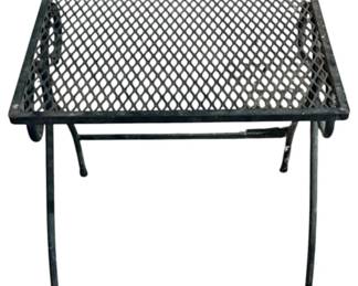 1015 - Metal Side Table - 17 x 16.5 xx 14.5
