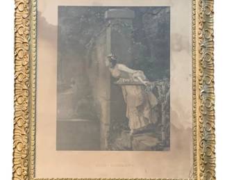 141 - Framed Print AS IS - cracked glass 24"x20"
