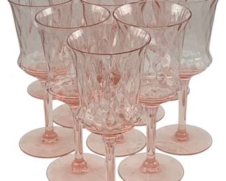 295 - 11 Pink Glasses - 7.5" Tall